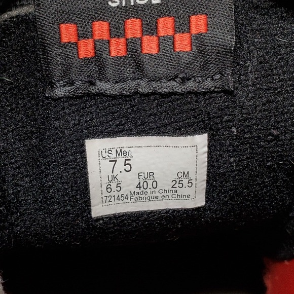 Vans Thrasher Sk8-Hi Shoes Mens 7.5 Sneakers Black Red Skate High Top Pop Cush - Picture 10 of 11